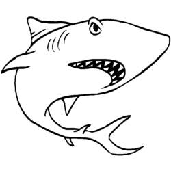 Malvorlage: Hai (Tiere) #14767 - Kostenlose Malvorlagen zum Ausdrucken