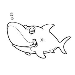 Malvorlage: Hai (Tiere) #14794 - Kostenlose Malvorlagen zum Ausdrucken