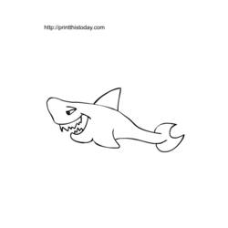 Malvorlage: Hai (Tiere) #14804 - Kostenlose Malvorlagen zum Ausdrucken