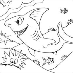Malvorlage: Hai (Tiere) #14811 - Kostenlose Malvorlagen zum Ausdrucken