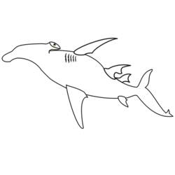 Malvorlage: Hai (Tiere) #14846 - Kostenlose Malvorlagen zum Ausdrucken