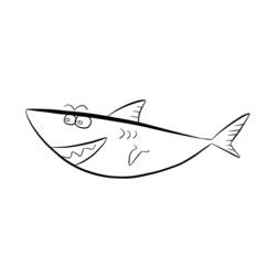 Malvorlage: Hai (Tiere) #14929 - Kostenlose Malvorlagen zum Ausdrucken