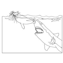 Malvorlage: Hai (Tiere) #14951 - Kostenlose Malvorlagen zum Ausdrucken