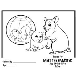 Malvorlage: Hamster (Tiere) #8095 - Kostenlose Malvorlagen zum Ausdrucken