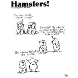 Malvorlage: Hamster (Tiere) #8145 - Kostenlose Malvorlagen zum Ausdrucken
