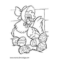 Malvorlage: Henne (Tiere) #17484 - Kostenlose Malvorlagen zum Ausdrucken