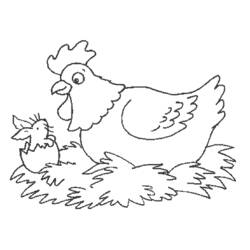 Malvorlage: Henne (Tiere) #17508 - Kostenlose Malvorlagen zum Ausdrucken
