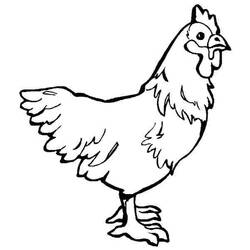 Malvorlage: Henne (Tiere) #17577 - Kostenlose Malvorlagen zum Ausdrucken