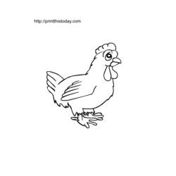 Malvorlage: Henne (Tiere) #17619 - Kostenlose Malvorlagen zum Ausdrucken