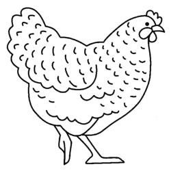 Malvorlage: Huhn (Tiere) #17224 - Kostenlose Malvorlagen zum Ausdrucken