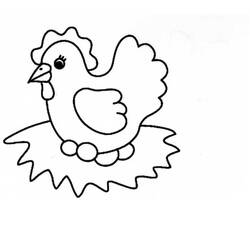Malvorlage: Huhn (Tiere) #17241 - Kostenlose Malvorlagen zum Ausdrucken