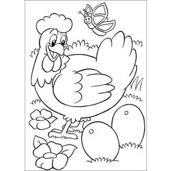 Malvorlage: Huhn (Tiere) #17242 - Kostenlose Malvorlagen zum Ausdrucken