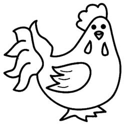 Malvorlage: Huhn (Tiere) #17247 - Kostenlose Malvorlagen zum Ausdrucken