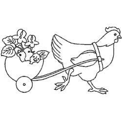 Malvorlage: Huhn (Tiere) #17251 - Kostenlose Malvorlagen zum Ausdrucken