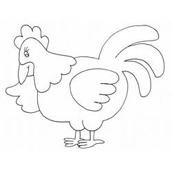 Malvorlage: Huhn (Tiere) #17259 - Kostenlose Malvorlagen zum Ausdrucken