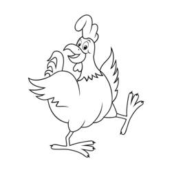 Malvorlage: Huhn (Tiere) #17264 - Kostenlose Malvorlagen zum Ausdrucken