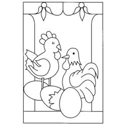 Malvorlage: Huhn (Tiere) #17270 - Kostenlose Malvorlagen zum Ausdrucken