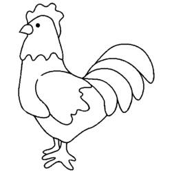 Malvorlage: Huhn (Tiere) #17284 - Kostenlose Malvorlagen zum Ausdrucken