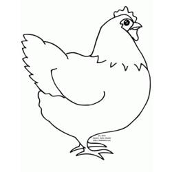 Malvorlage: Huhn (Tiere) #17288 - Kostenlose Malvorlagen zum Ausdrucken