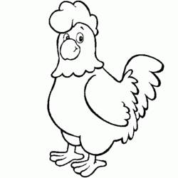 Malvorlage: Huhn (Tiere) #17289 - Kostenlose Malvorlagen zum Ausdrucken