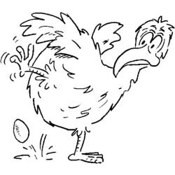 Malvorlage: Huhn (Tiere) #17294 - Kostenlose Malvorlagen zum Ausdrucken