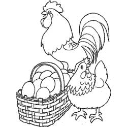 Malvorlage: Huhn (Tiere) #17300 - Kostenlose Malvorlagen zum Ausdrucken
