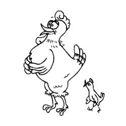 Malvorlage: Huhn (Tiere) #17307 - Kostenlose Malvorlagen zum Ausdrucken