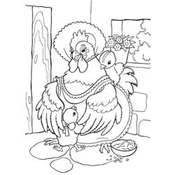Malvorlage: Huhn (Tiere) #17308 - Kostenlose Malvorlagen zum Ausdrucken