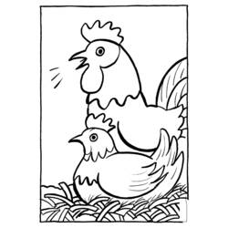 Malvorlage: Huhn (Tiere) #17339 - Kostenlose Malvorlagen zum Ausdrucken
