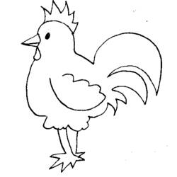 Malvorlage: Huhn (Tiere) #17340 - Kostenlose Malvorlagen zum Ausdrucken