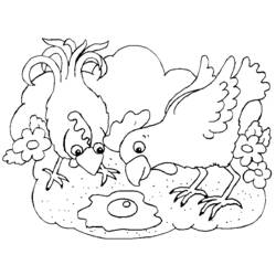 Malvorlage: Huhn (Tiere) #17348 - Kostenlose Malvorlagen zum Ausdrucken