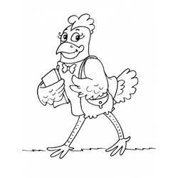 Malvorlage: Huhn (Tiere) #17356 - Kostenlose Malvorlagen zum Ausdrucken
