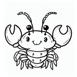 Malvorlage: Hummer (Tiere) #186722 - Kostenlose Malvorlagen zum Ausdrucken