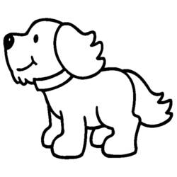 Zeichnungen zum Ausmalen: Hund - Druckbare Malvorlagen