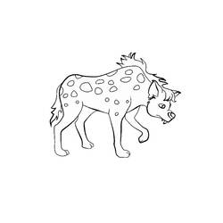 Malvorlage: Hyäne (Tiere) #19629 - Kostenlose Malvorlagen zum Ausdrucken