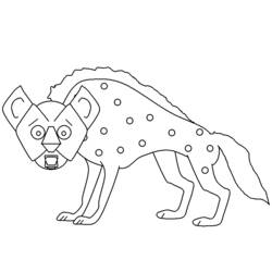 Malvorlage: Hyäne (Tiere) #19631 - Kostenlose Malvorlagen zum Ausdrucken