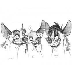 Malvorlage: Hyäne (Tiere) #19645 - Kostenlose Malvorlagen zum Ausdrucken