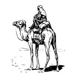 Malvorlage: Kamel (Tiere) #1729 - Druckbare Malvorlagen