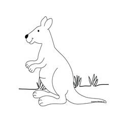 Malvorlage: Känguru (Tiere) #9106 - Kostenlose Malvorlagen zum Ausdrucken