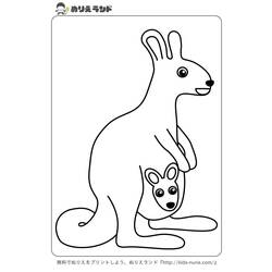 Malvorlage: Känguru (Tiere) #9121 - Kostenlose Malvorlagen zum Ausdrucken