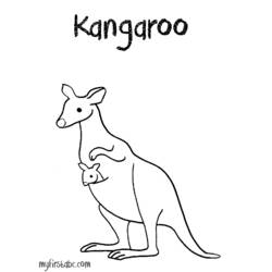 Malvorlage: Känguru (Tiere) #9143 - Kostenlose Malvorlagen zum Ausdrucken