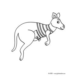 Malvorlage: Känguru (Tiere) #9187 - Kostenlose Malvorlagen zum Ausdrucken