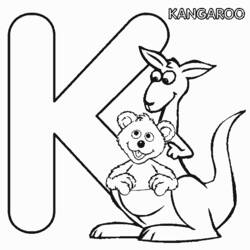 Malvorlage: Känguru (Tiere) #9212 - Kostenlose Malvorlagen zum Ausdrucken