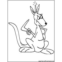 Malvorlage: Känguru (Tiere) #9220 - Kostenlose Malvorlagen zum Ausdrucken