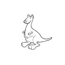 Malvorlage: Känguru (Tiere) #9227 - Kostenlose Malvorlagen zum Ausdrucken
