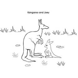Malvorlage: Känguru (Tiere) #9276 - Kostenlose Malvorlagen zum Ausdrucken