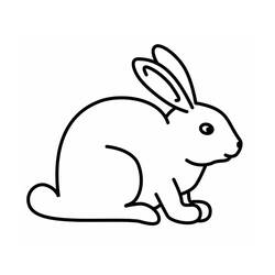 Zeichnungen zum Ausmalen: Kaninchen - Druckbare Malvorlagen
