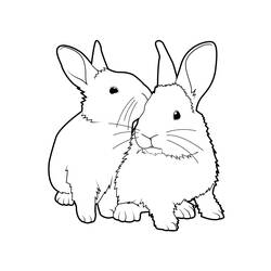 Malvorlage: Kaninchen (Tiere) #9503 - Druckbare Malvorlagen