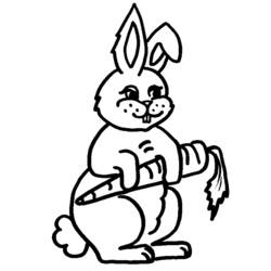 Malvorlage: Kaninchen (Tiere) #9541 - Kostenlose Malvorlagen zum Ausdrucken