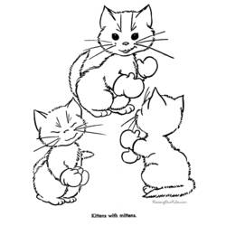 Malvorlage: Kätzchen (Tiere) #18061 - Kostenlose Malvorlagen zum Ausdrucken